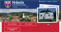 Desktop Screenshot of mestysmrakotin.cz