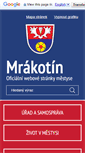 Mobile Screenshot of mestysmrakotin.cz